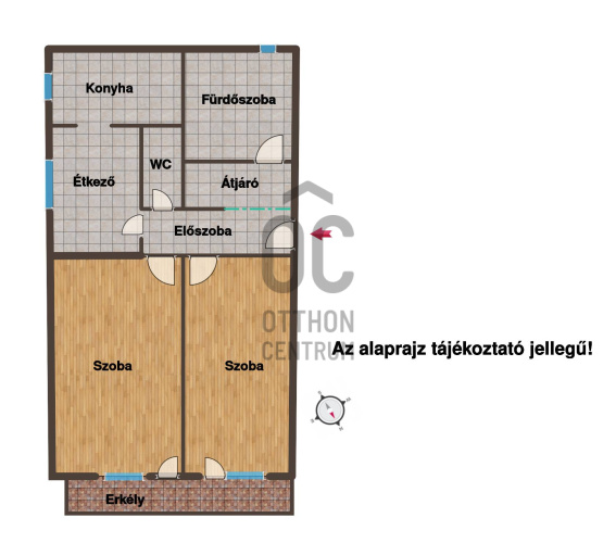 2 bed · 54m² · Lakás · 87.000.000 Ft