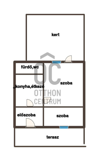 1-soban stan, 46 m²